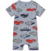 Pocket Shortie Baby Romper, Cuban Cars - Rompers - 1 - thumbnail