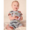 Pocket Shortie Baby Romper, Cuban Cars - Rompers - 4