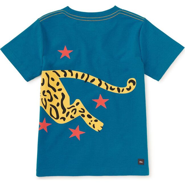 Ocelot Pounce Double Sided Graphic Tee, Aruba - T-Shirts - 3