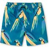 Mid-Length Swim Trunks 3.0, Blue & Yellow Macaws - Swim Trunks - 1 - thumbnail