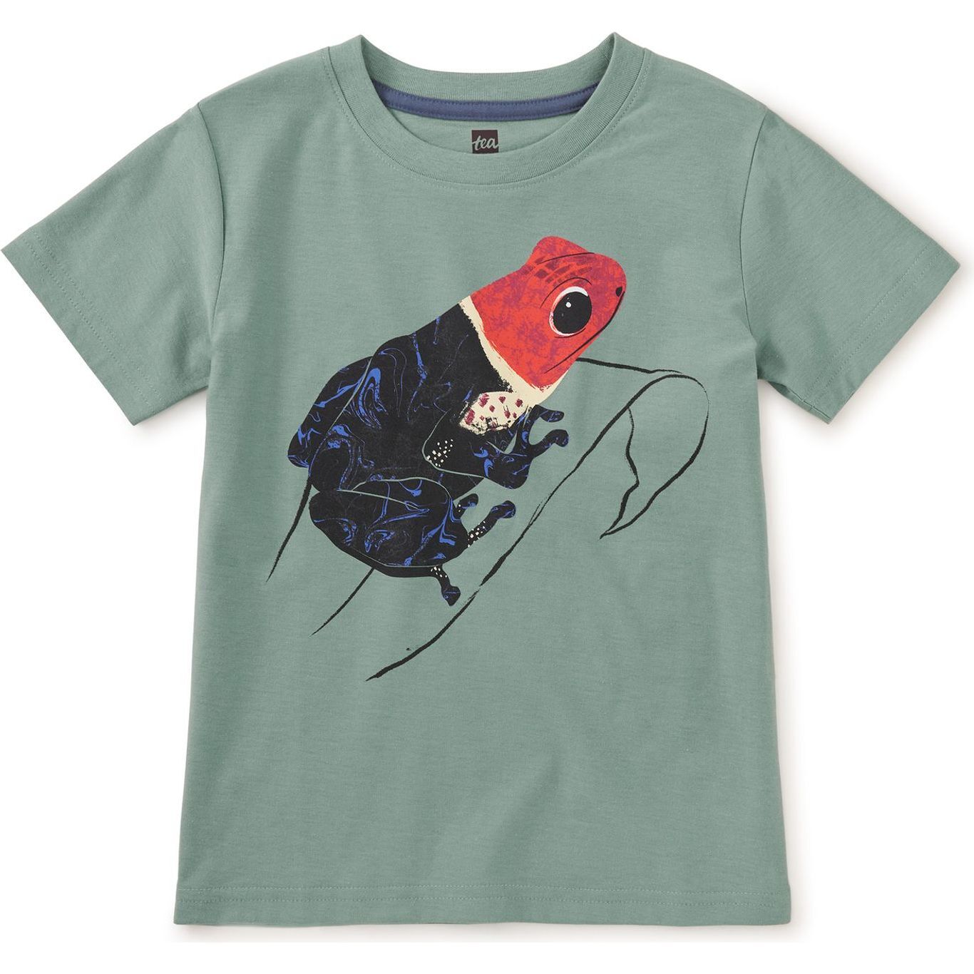 Poison Dart Frog Graphic Tee, Sea - T-Shirts - 1