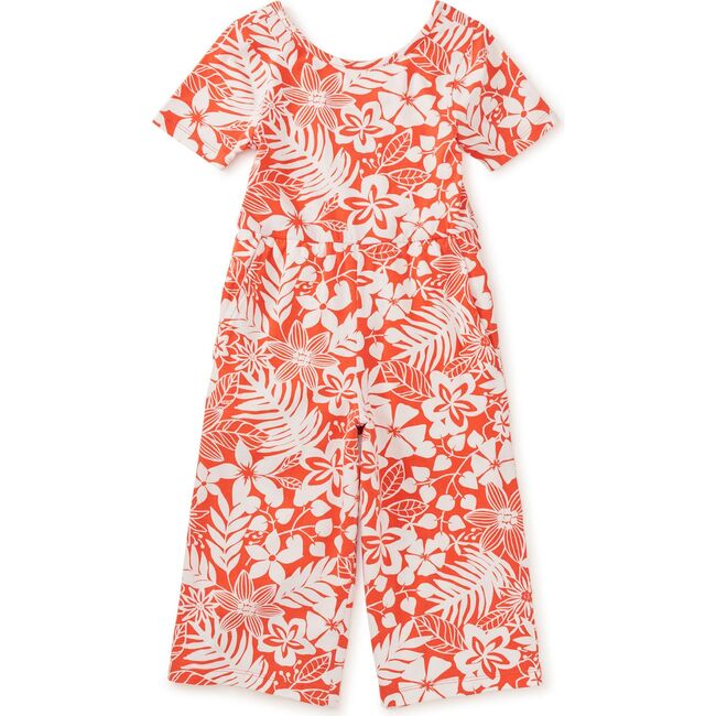 Just for Kicks Jumpsuit, Tropical Foliage