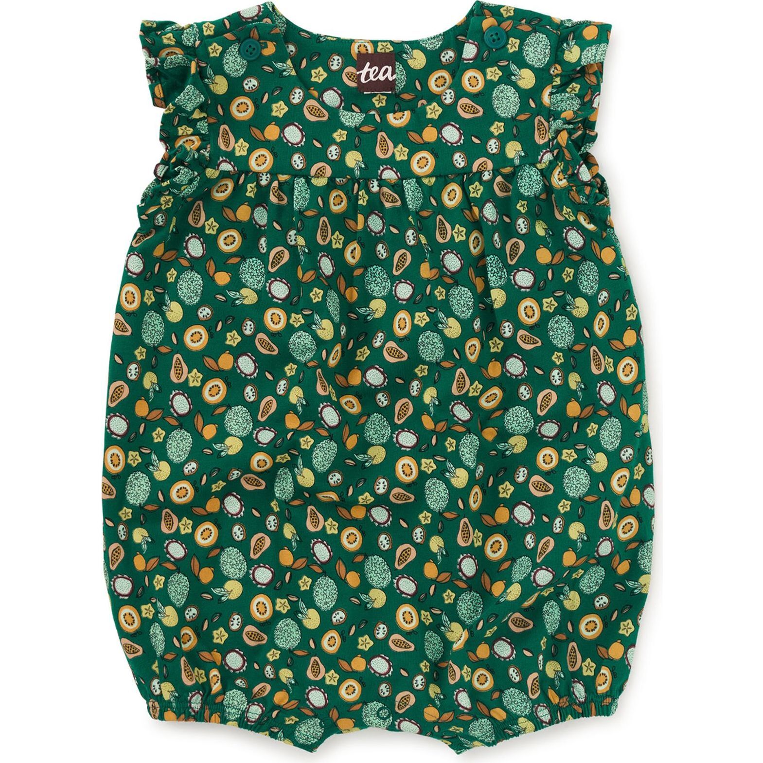 Flutter Baby Romper, Super Fruits - Rompers - 1