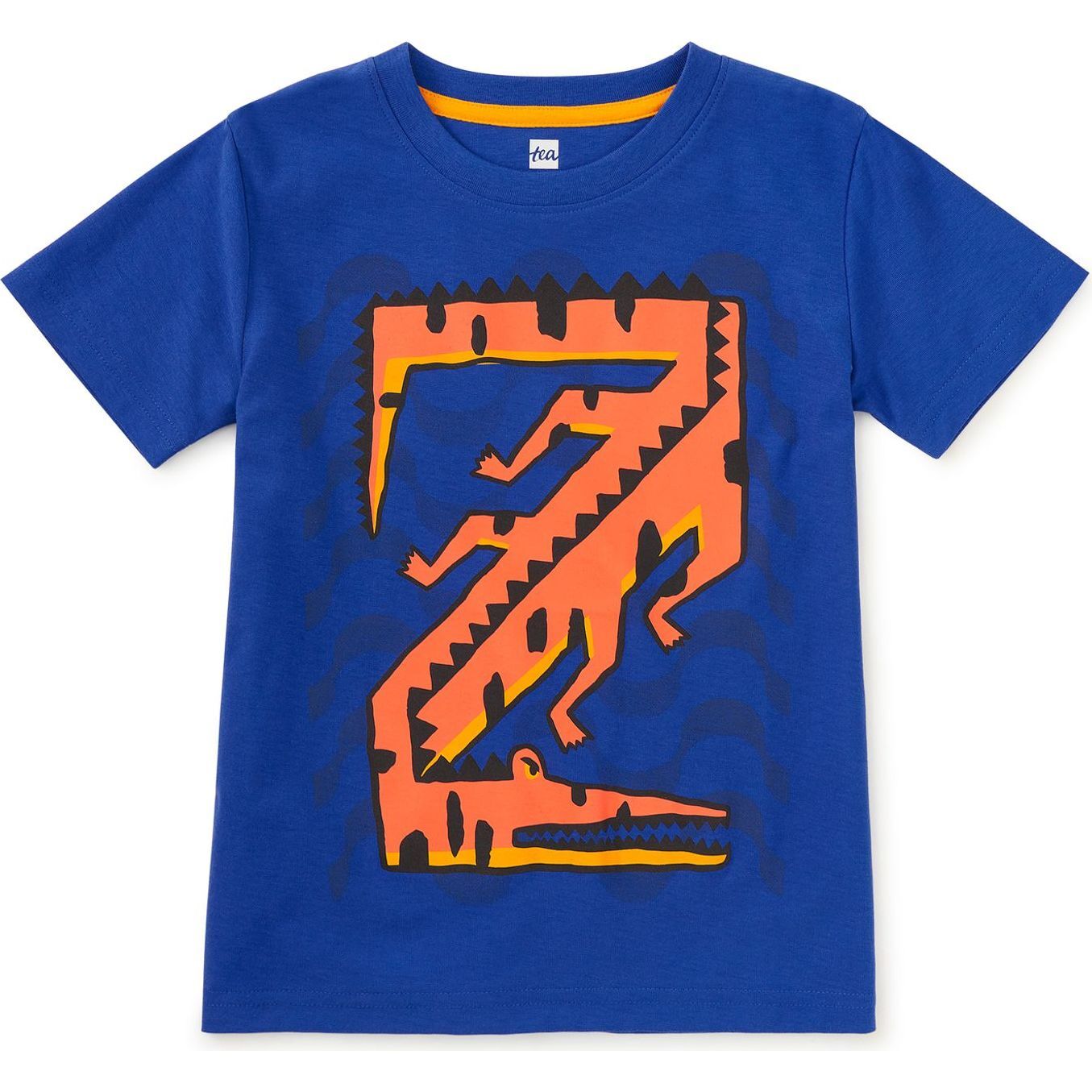 Caiman Wave Graphic Tee, Majorelle Blue - T-Shirts - 1