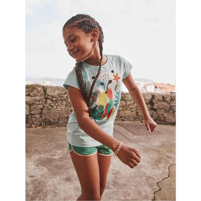 Coati Double Sided Graphic Tee, Canal Blue - T-Shirts - 4