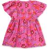 Butterfly Sleeve Twirl Dress, Brazilian Painted Floral - Dresses - 2