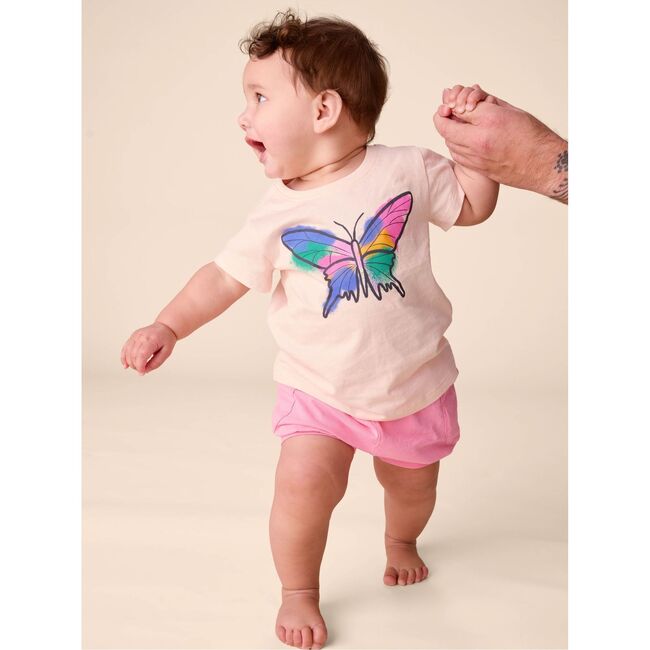 Bubble Pocket Baby Shorts, Sachet Pink - Shorts - 3