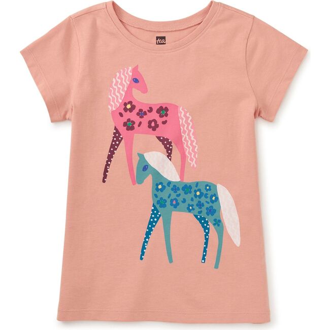 Brazilian Horse Graphic Tee, Fado Rose