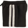 Crochet Sporty Shorts, Jet Black - Shorts - 2