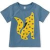 Baby Wolf Graphic Tee, Coronet Blue - T-Shirts - 1 - thumbnail