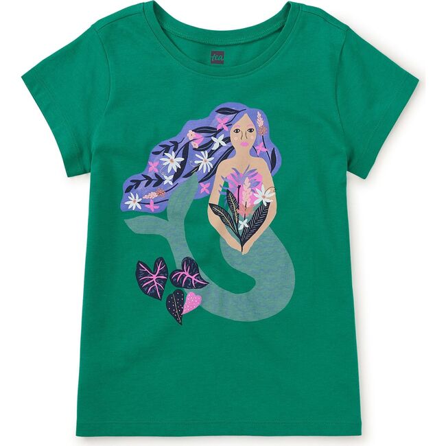 Amazon River Mermaid Graphic Tee, Viridis