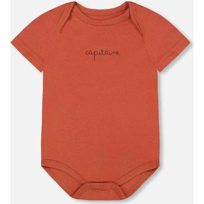 Organic Cotton Onesie, Terracotta