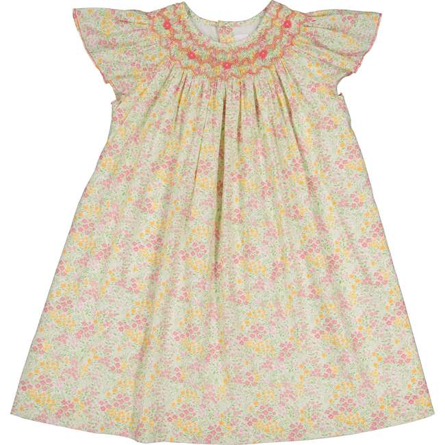 Prune Frills Bishop Dress,  Florals - Dresses - 1