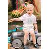 George Stripe Dungaree & Shirt, Blue - Mixed Apparel Set - 2