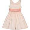 Capucine Stripe Sleeveless Smocked Dress, Pink - Dresses - 1 - thumbnail