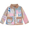 Kids Quilted Barn Jacket, Pastel Patchwork - 4y - Jackets - 1 - thumbnail