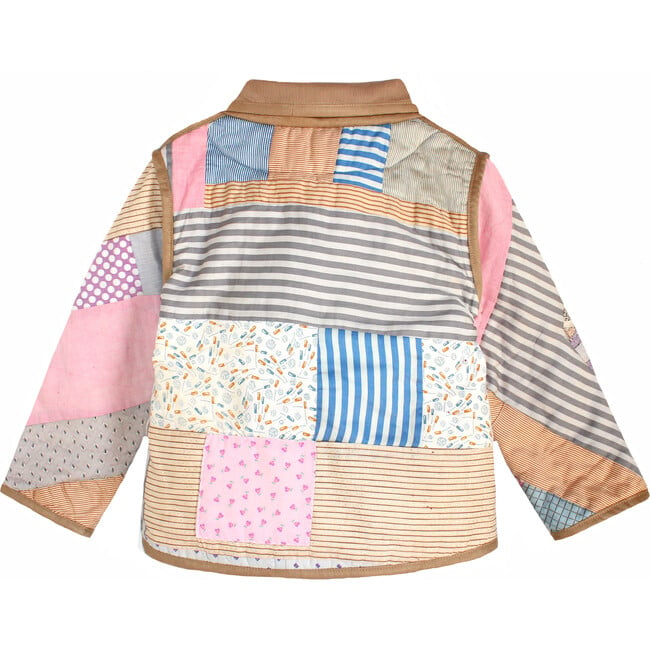 Kids Quilted Barn Jacket, Pastel Patchwork - 4y - Jackets - 2