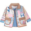 Kids Quilted Barn Jacket, Pastel Patchwork - 4y - Jackets - 3