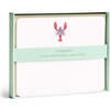 Set of 8 Flat Notecards, Lobster - Paper Goods - 1 - thumbnail