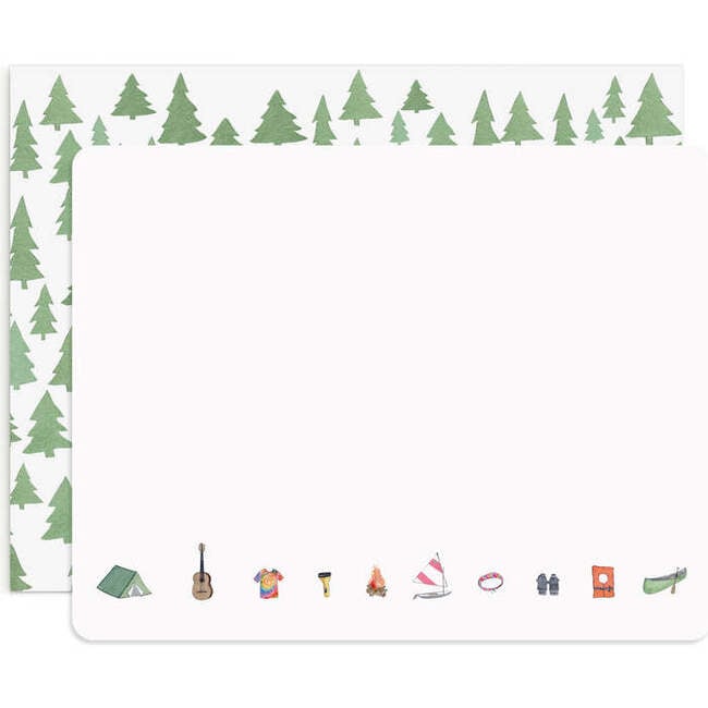 Set of 8 Flat Notecards, Camp - Paper Goods - 2