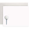 Set of 8 Flat Notecards, Golf Tee - Paper Goods - 3