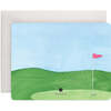 Set of 8 Flat Notecards, Golf Tee - Paper Goods - 4