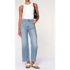 Hepburn Wide Leg High Rise Ankle, River Bank - Shorts - 1 - thumbnail
