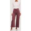 Hepburn Wide Leg High Rise Ankle, Dried Rose - Jeans - 1 - thumbnail
