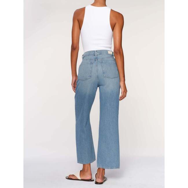 Hepburn Wide Leg High Rise Ankle, River Bank - Shorts - 3