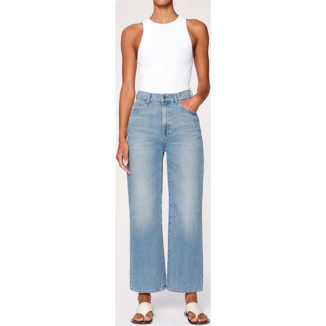 Hepburn Wide Leg High Rise Ankle, River Bank - Shorts - 4