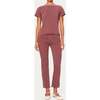 Mara Straight Mid Rise Instasculpt™ Ankle Jeans, Dried Rose - Jeans - 1 - thumbnail