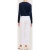 Hepburn Wide Leg High Rise Ankle, Marine Dots - Jeans - 3