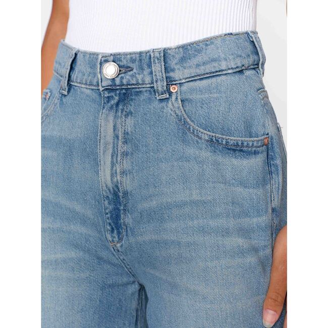 Hepburn Wide Leg High Rise Ankle, River Bank - Shorts - 5