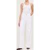 Hepburn Wide Leg High Rise Jeans, White Pintuck - Jeans - 2