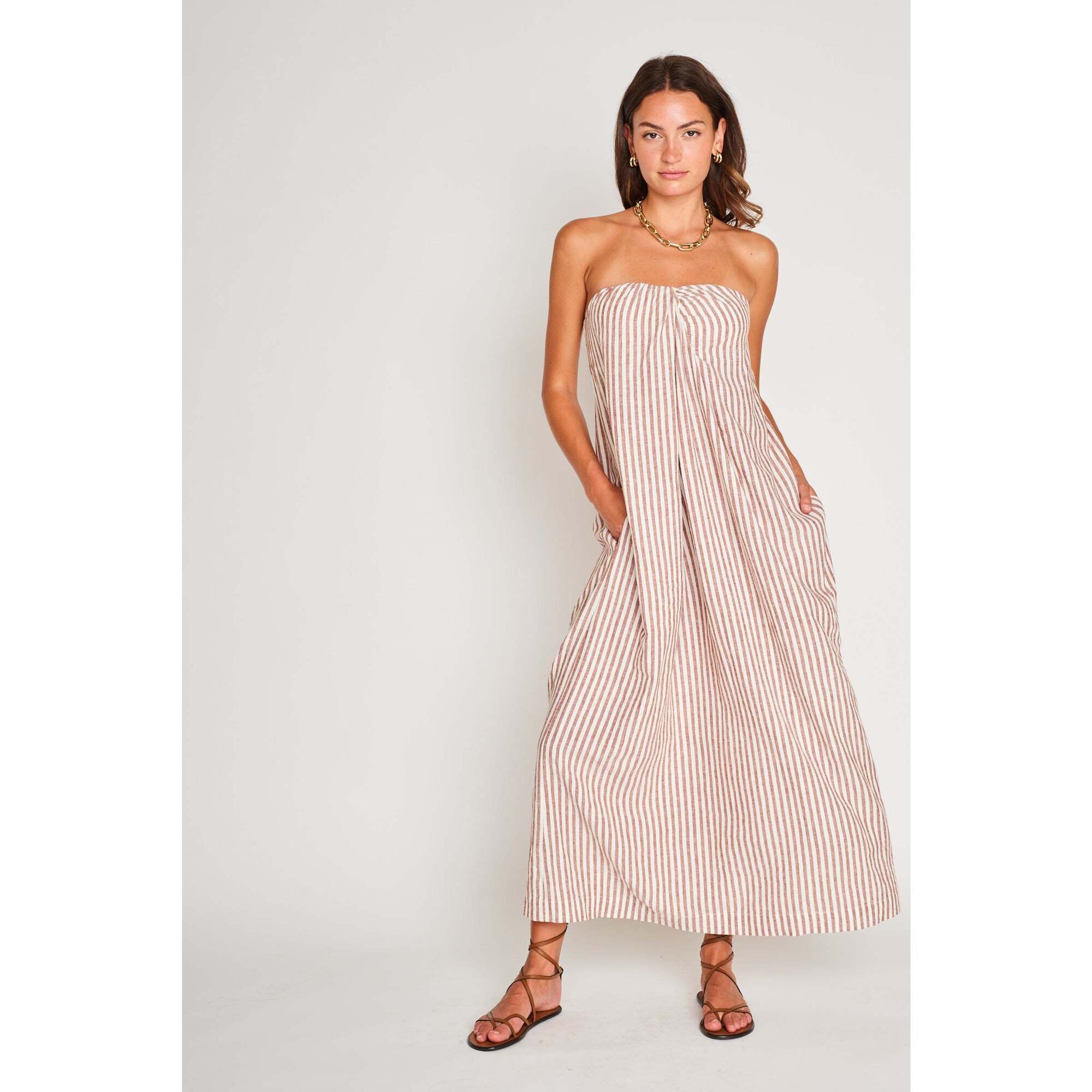 Rosalyn Dress, Sedona Stripe - Dresses - 1