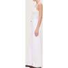 Hepburn Wide Leg High Rise Jeans, White Pintuck - Jeans - 3