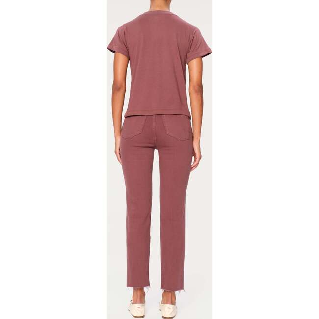 Mara Straight Mid Rise Instasculpt™ Ankle Jeans, Dried Rose - Jeans - 3