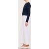 Hepburn Wide Leg High Rise Ankle, Marine Dots - Jeans - 5