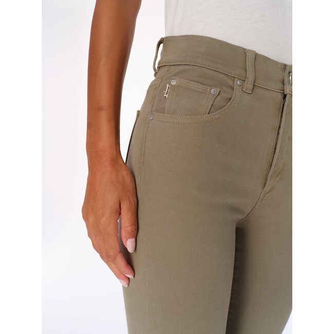 Patti Straight High Rise Ankle, Pale Green - Jeans - 5