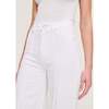Hepburn Wide Leg High Rise Jeans, White Pintuck - Jeans - 6