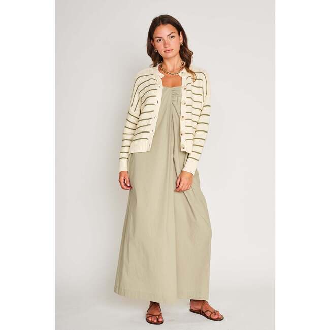 Amara Cardigan, Pistachio/Cream - Cardigans - 2