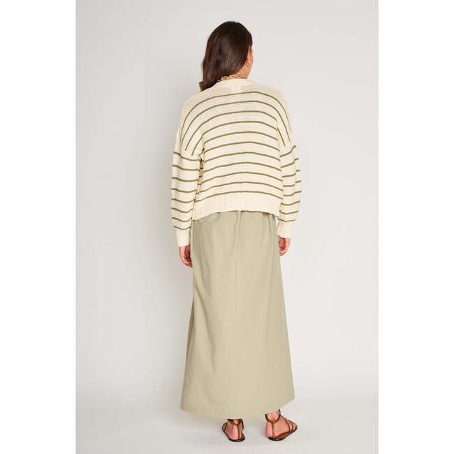 Amara Cardigan, Pistachio/Cream - Cardigans - 3