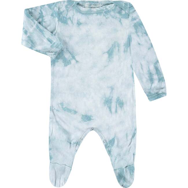 Eco Crystal Ribbed  Pajama, Blue - Pajamas - 1