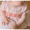 Capucine Stripe Sleeveless Smocked Romper, Pink - Rompers - 4