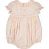 Capucine Stripe Sleeveless Smocked Romper, Pink - Rompers - 5