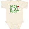 Dad's Golf Buddy Short Sleeve Bodysuit, Natural - Onesies - 1 - thumbnail