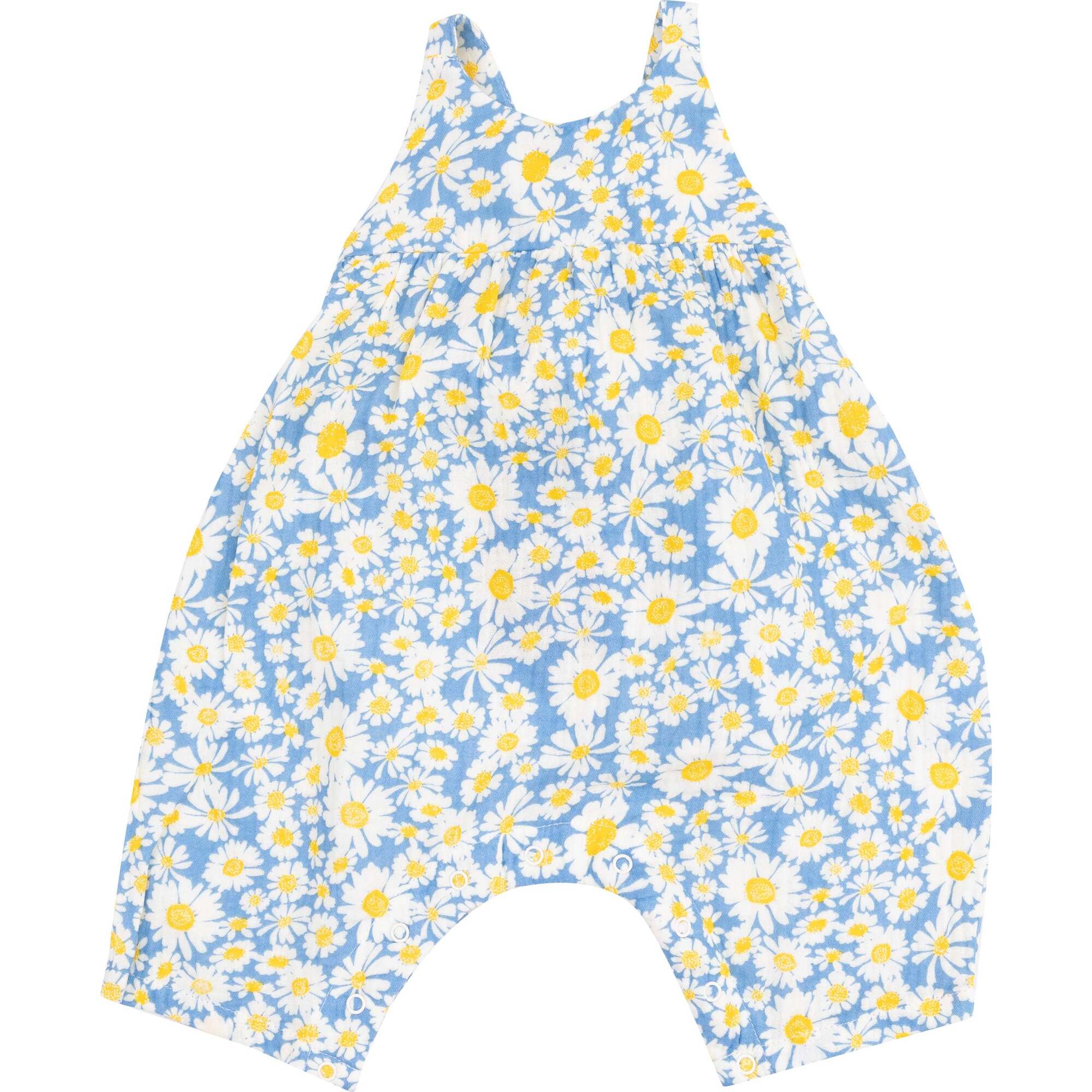Tie Back Romper, Shasta Daisy - Rompers - 1