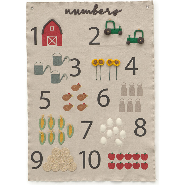 Wall Hanger, Farm Numbers