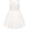 Joy Satin Bows Occasion Party Dress, White & Pink - Dresses - 3