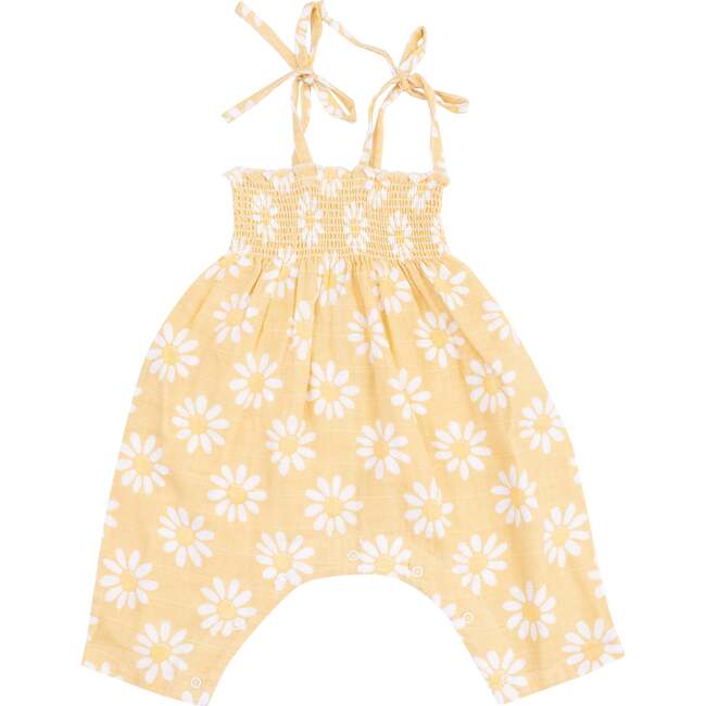 Tie Strap Smocked Romper Mod Daisy